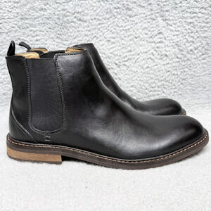 Johnston & Murphy Calder Mens Size 9.5 Chelsea Boots Brown Leather Crepe Sole